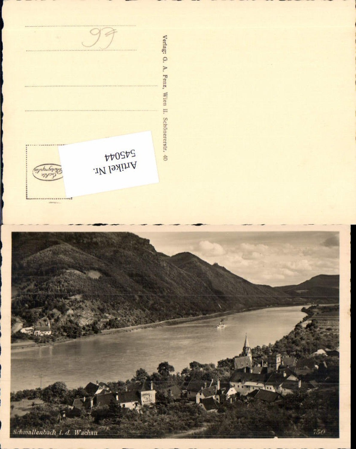 545044,tolle Foto-AK Schwallenbach in der Wachau Spitz an der Donau