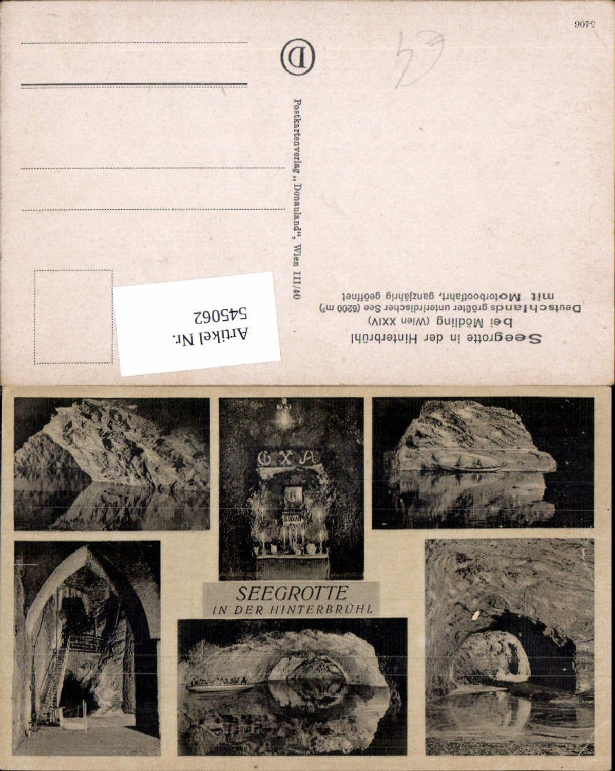 545062,Grotte bei Hinterbrühl Mödling