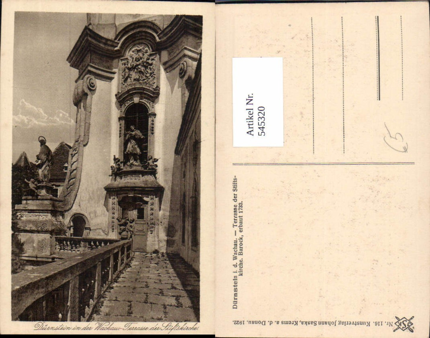 545320,Dürnstein in der Wachau Terrasse kirche