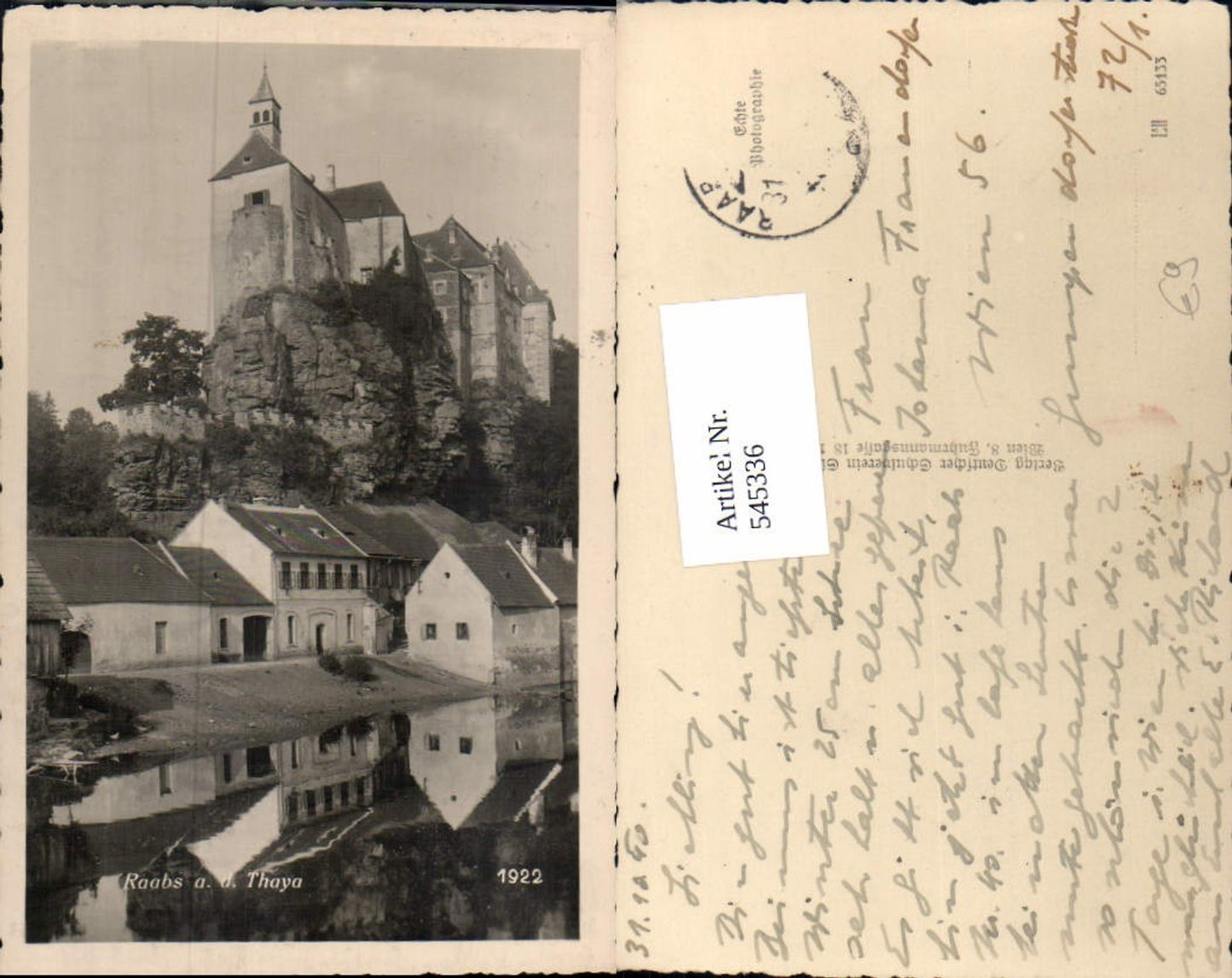 545336,tolle Foto-AK Raabs an der Thaya Detailansicht