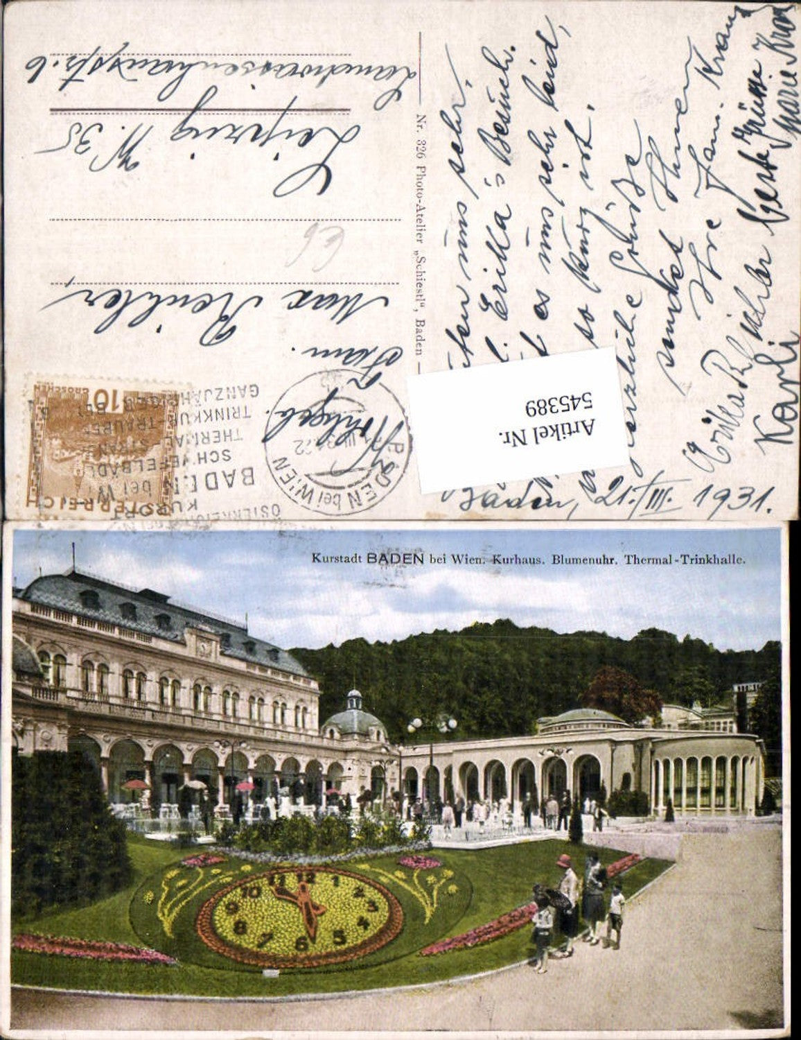 545389,Baden bei Wien Blumenuhr