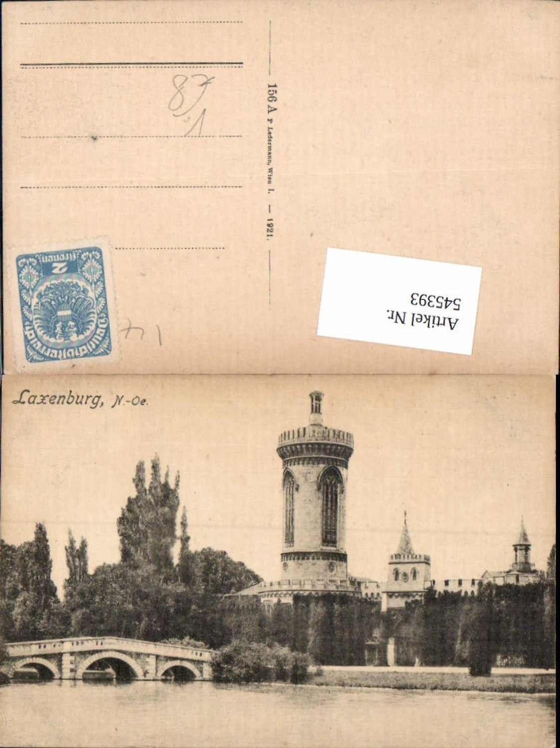 545393,Laxenburg bei Franzensburg pub Ledermann 156 A