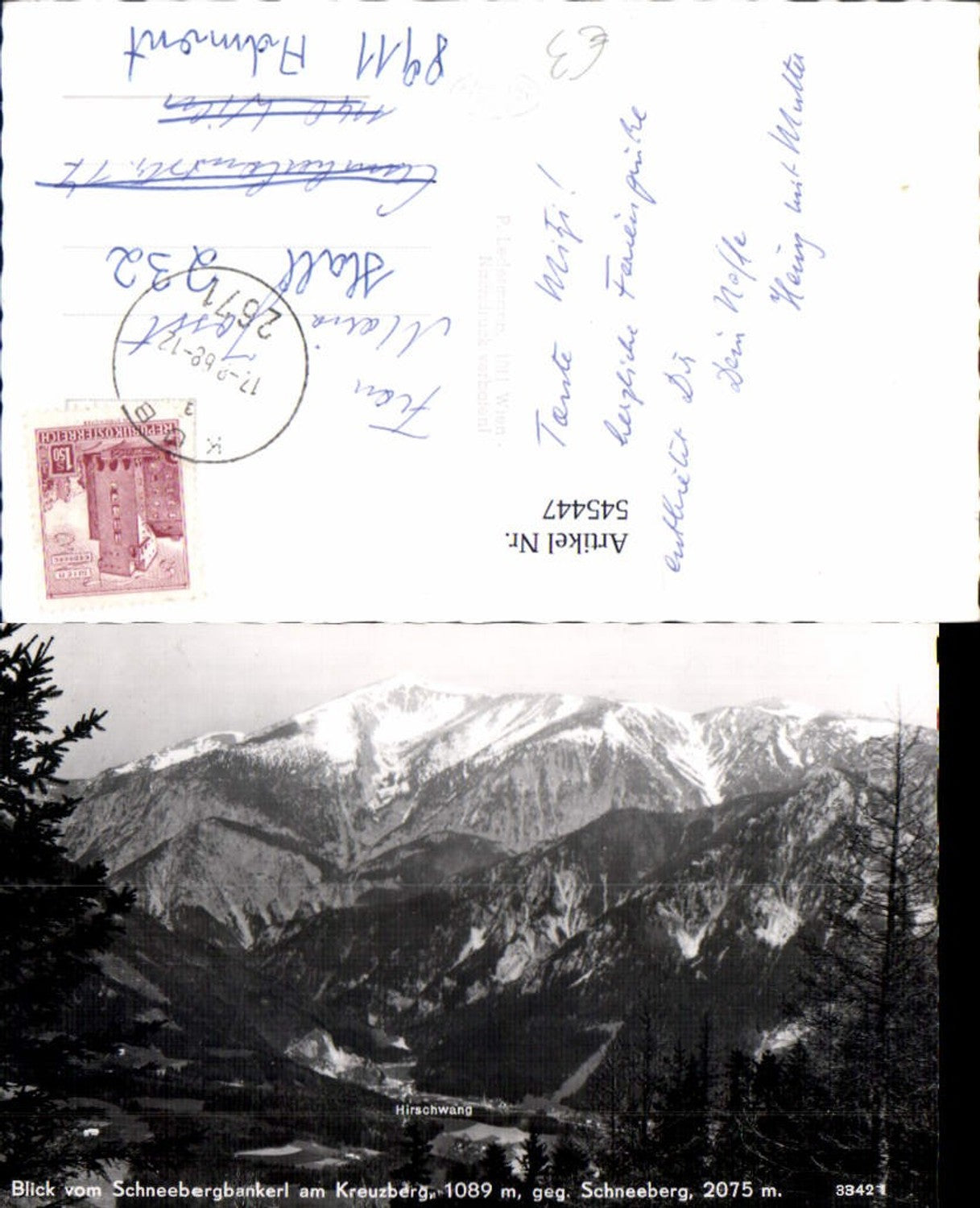 545447,Schneeberg bei Puchberg