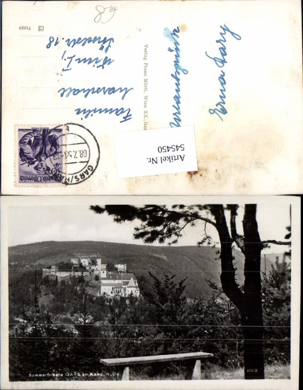 545450,Foto-AK Gars am Kamp Partie