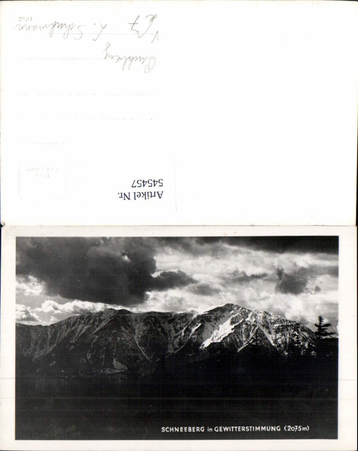 545457,Foto-AK Schneeberg b. Puchberg Gewitterstimmung