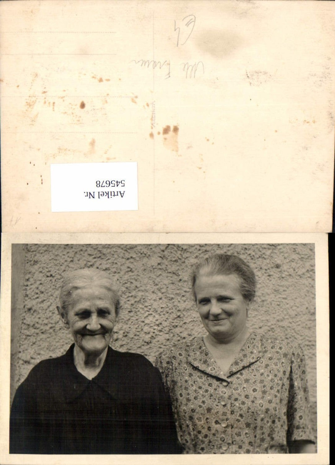 545678,Foto-AK Ältere Frauen Oma Mutter Alte Frauen