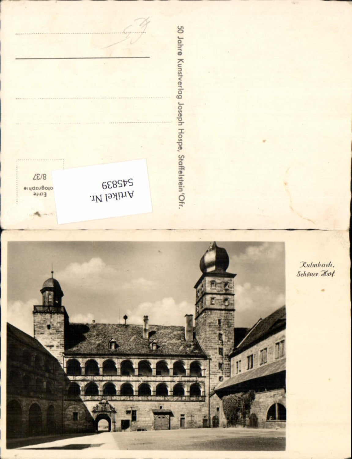 545839,Kulmbach Schloss Hof Plassenburg