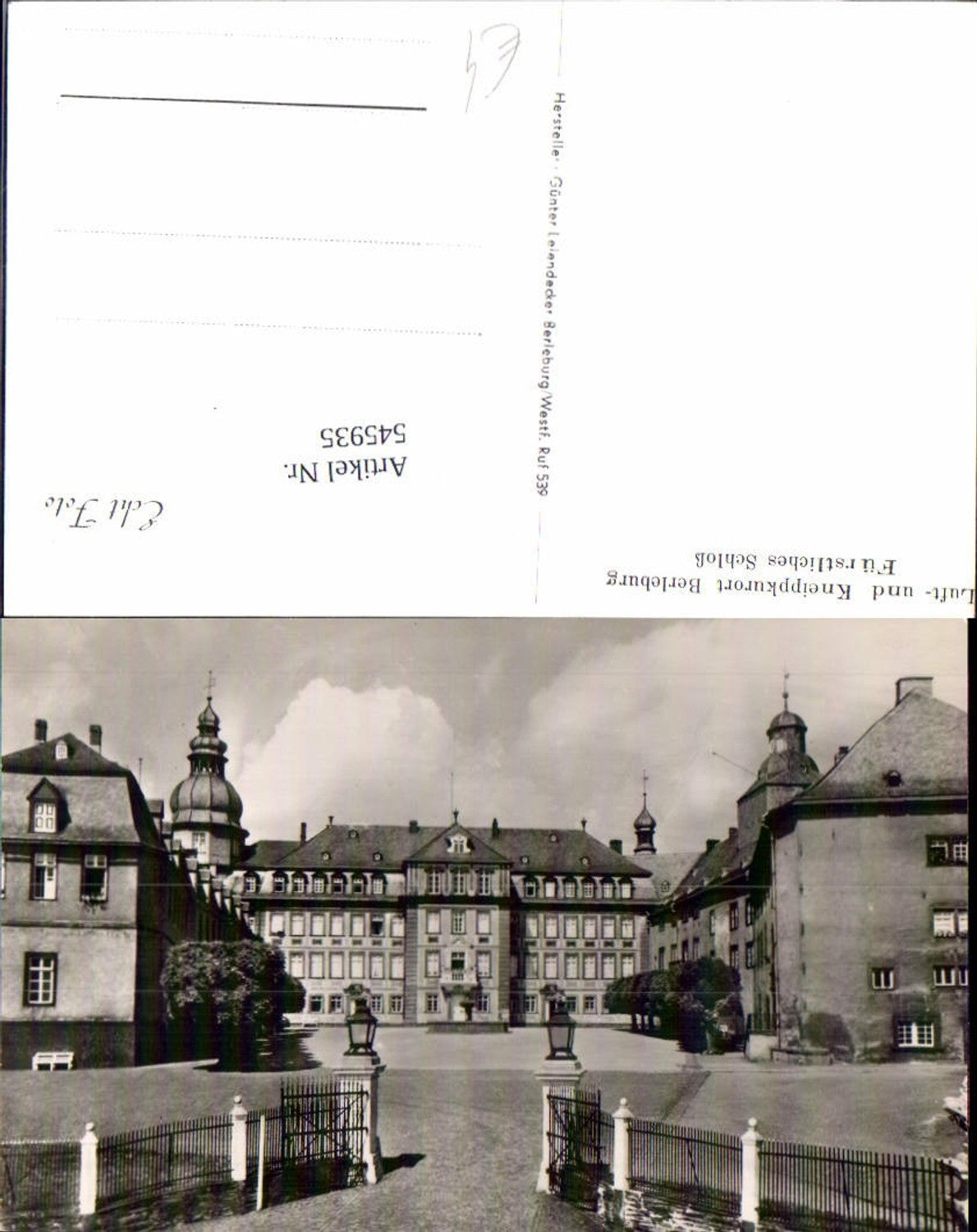 545935,Berleburg Einfahrt ins Schloss LK Siegen Wittgenstein