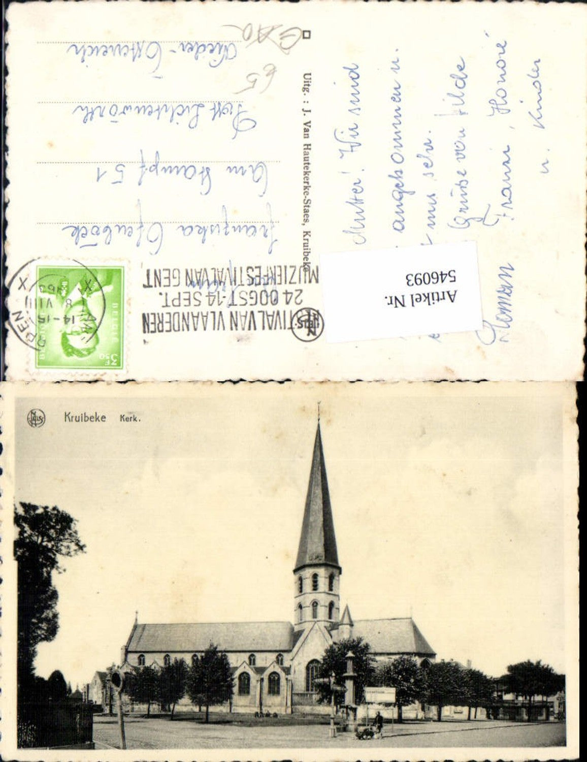 546093,Belgium Flandern Ostflandern Sint Niklaas Kruibeke Kirche