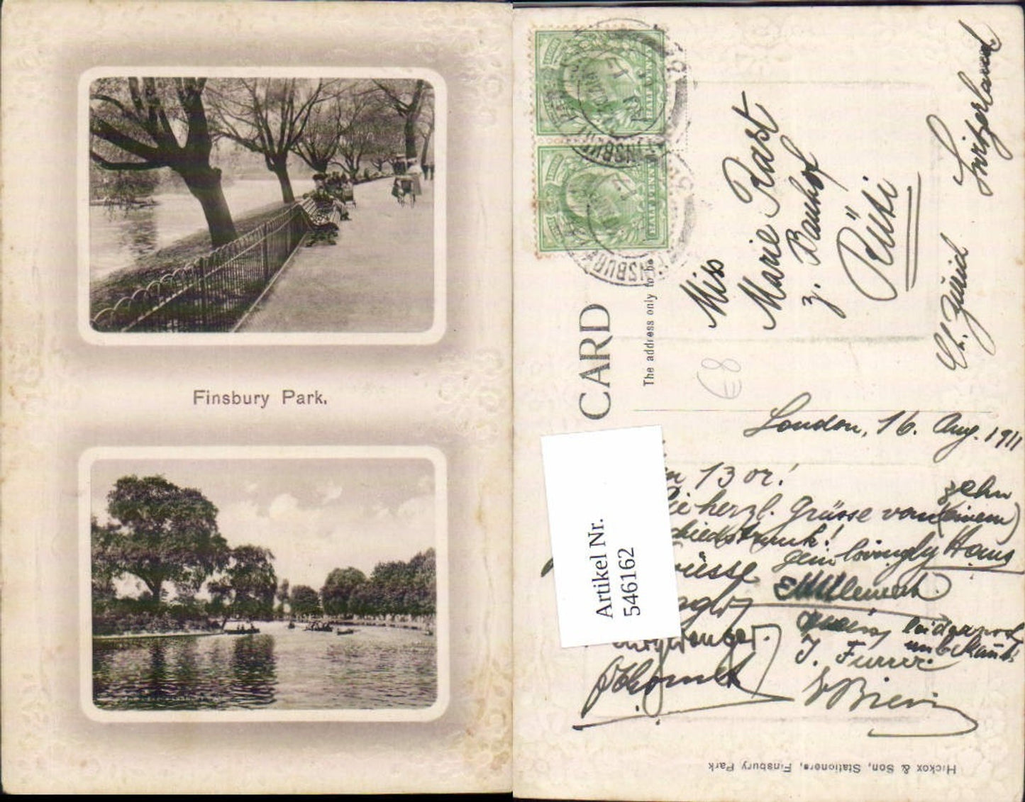 Alte Ansichtskarte – Old Postcard