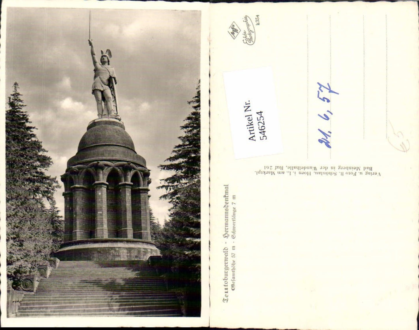 546254,Teutoburger Wald Hermannsdenkmal b. Detmold LK Minden Lübbecke