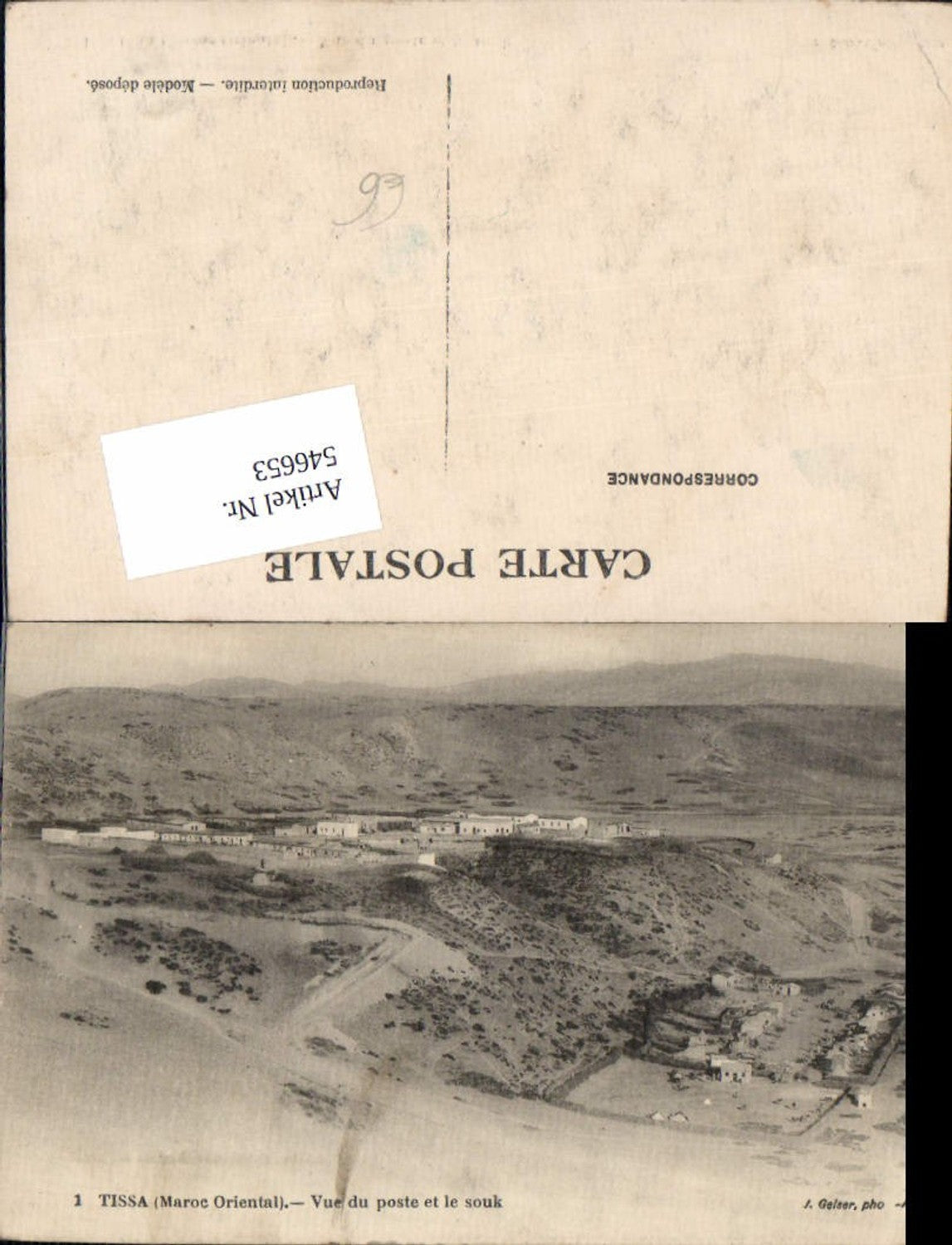 546653,Africa Maroc Tissa Maroc Oriental pub J. Geiser Alger