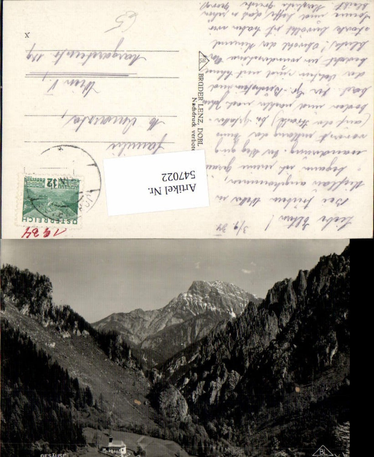 Alte Ansichtskarte – Old Postcard