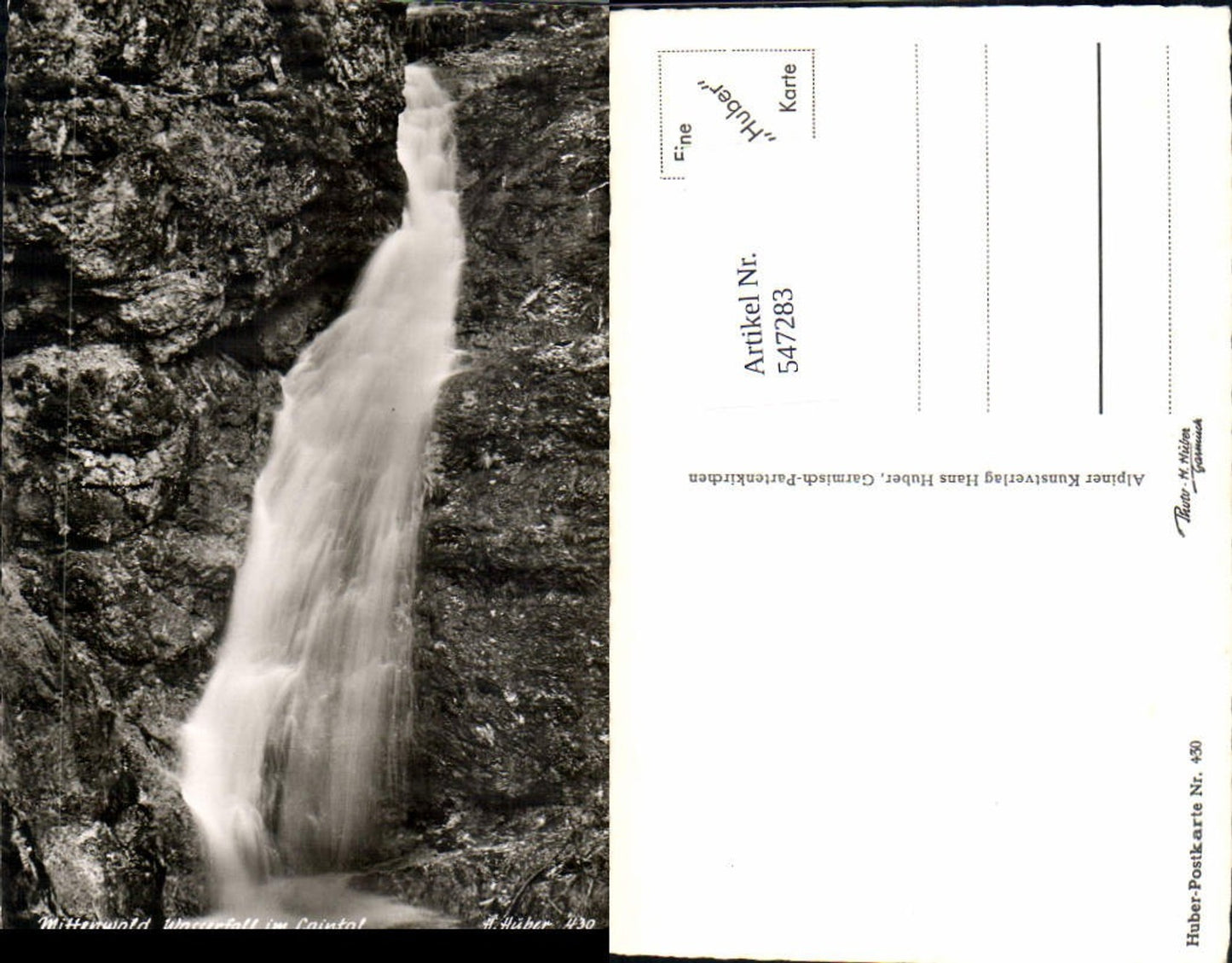 547283,Mittenwald an der Isar Laintal Wasserfall