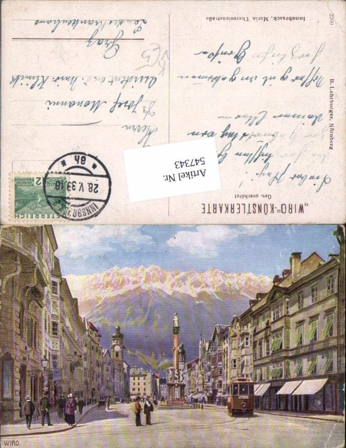Alte Ansichtskarte – Old Postcard