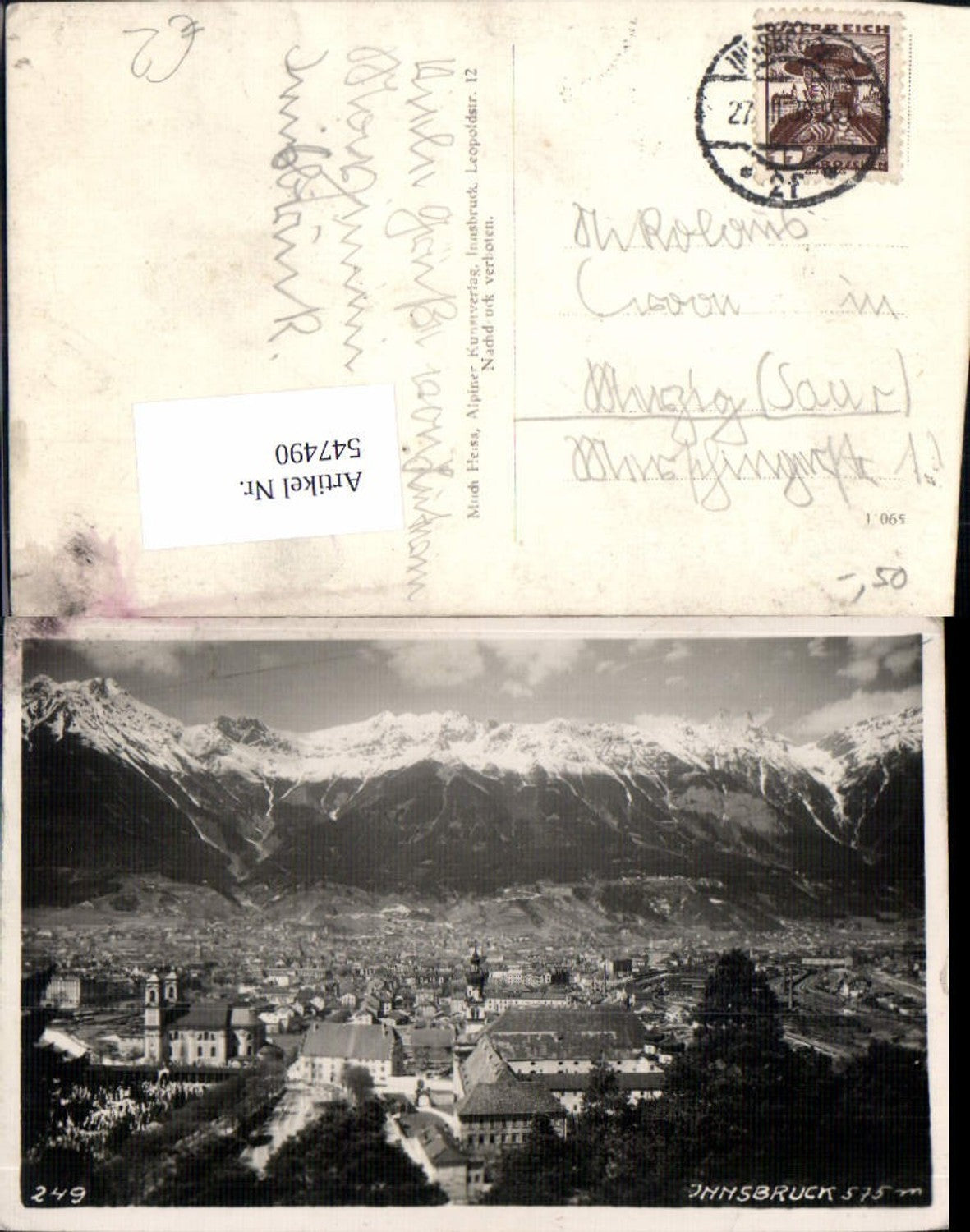 Alte Ansichtskarte – Old Postcard
