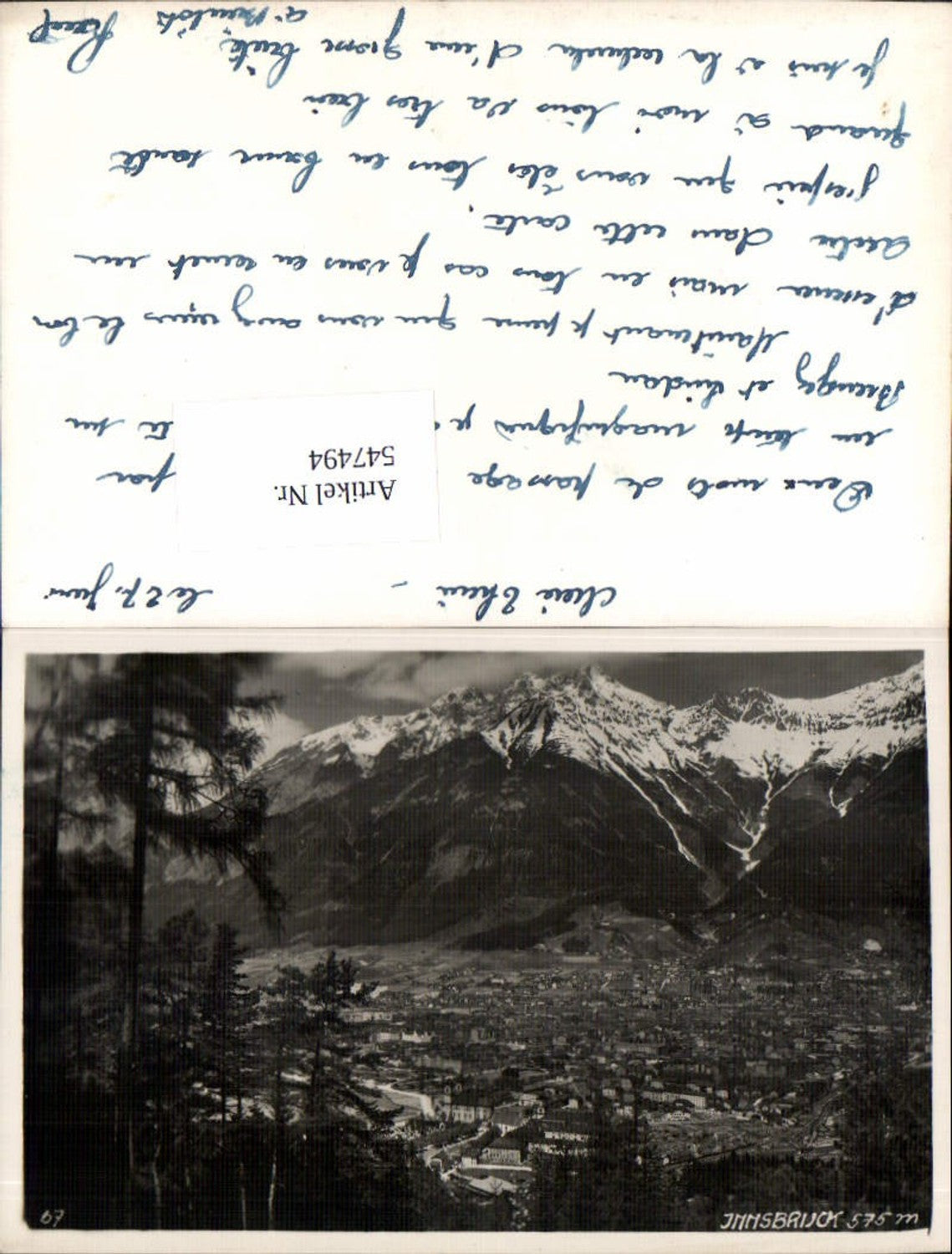 Alte Ansichtskarte – Old Postcard