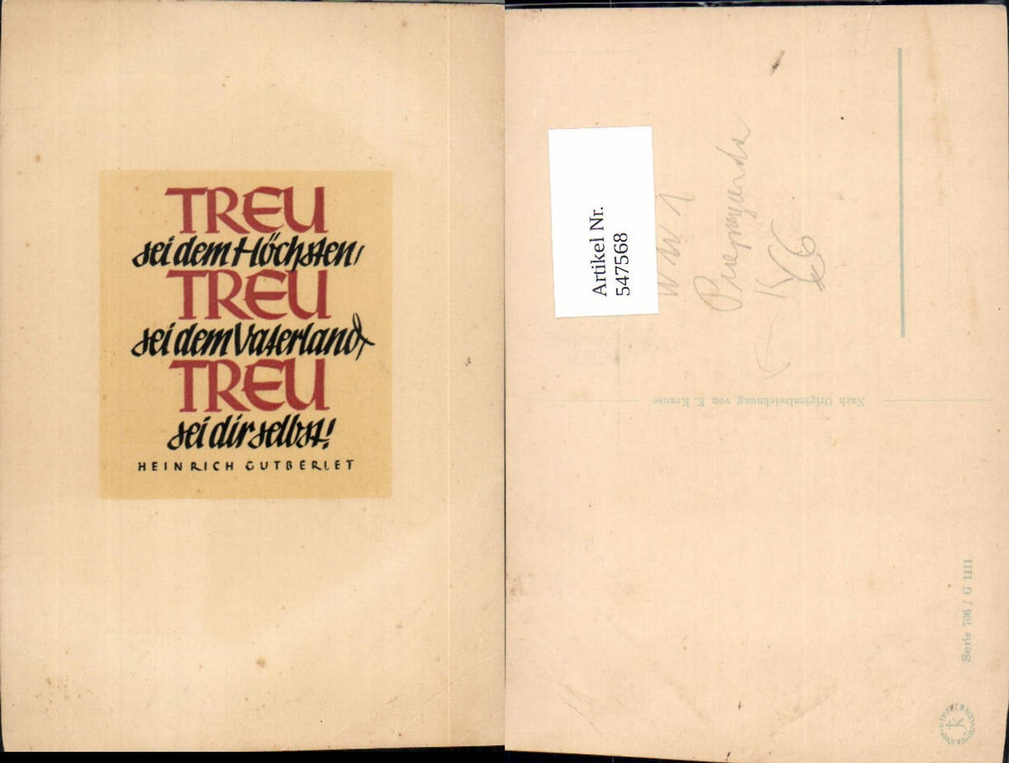 Alte Ansichtskarte – Old Postcard