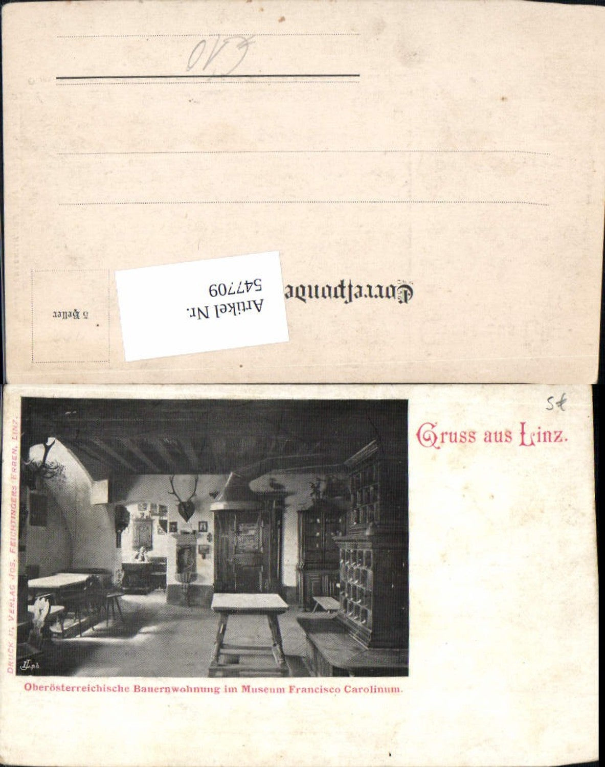 547709,Linz an der Donau Museum Francisco Carolinum Bauernwohnung