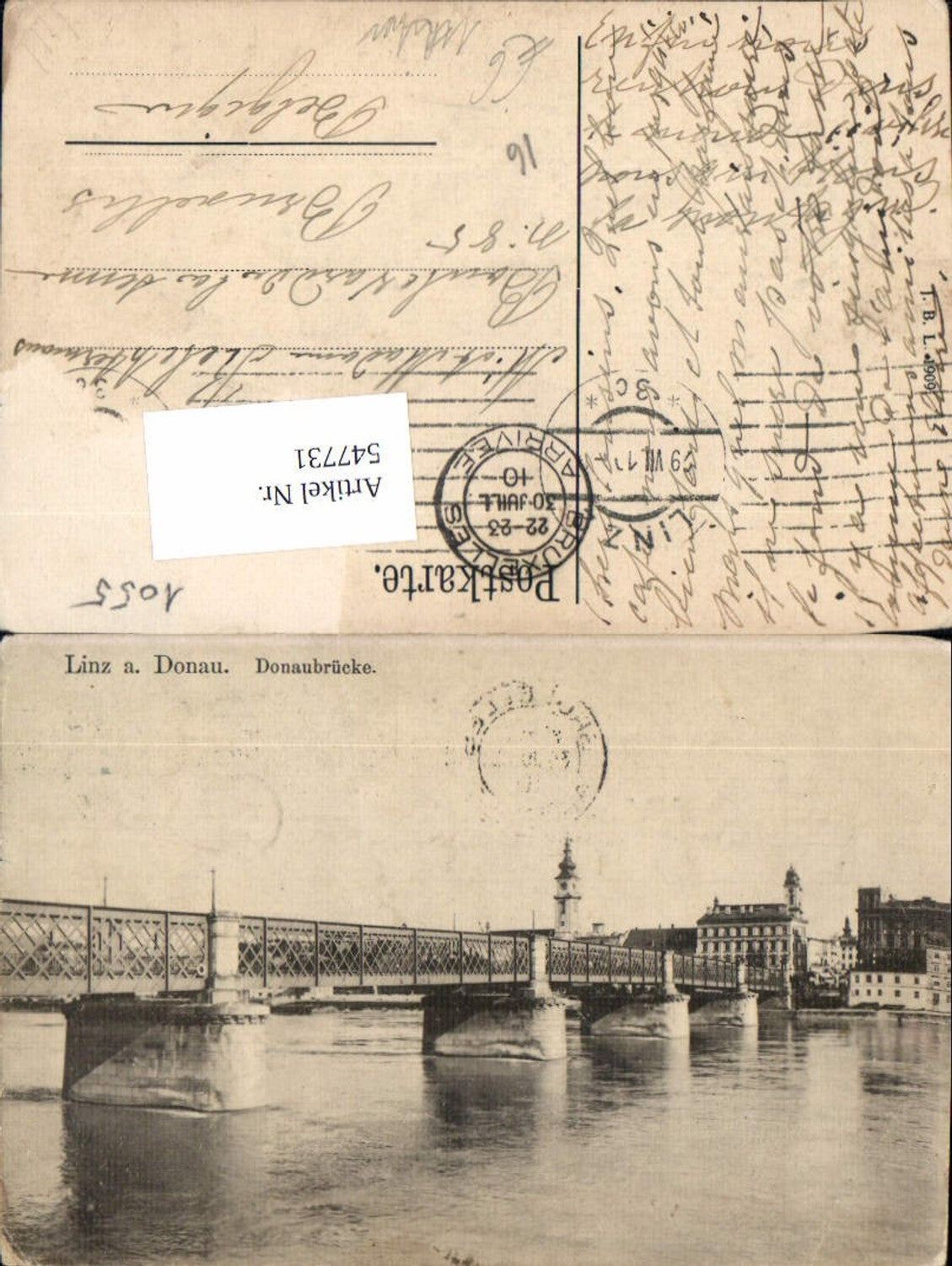547731,Linz an der Donau Urfahr Donaubrücke Brücke