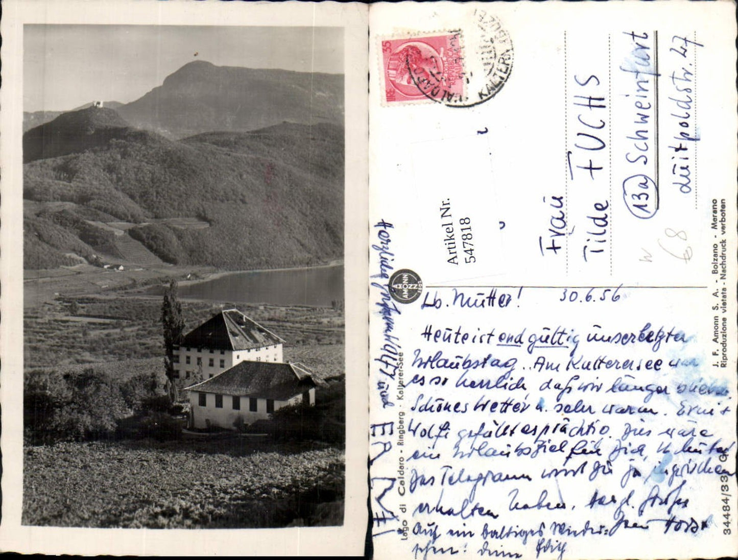 Alte Ansichtskarte – Old Postcard