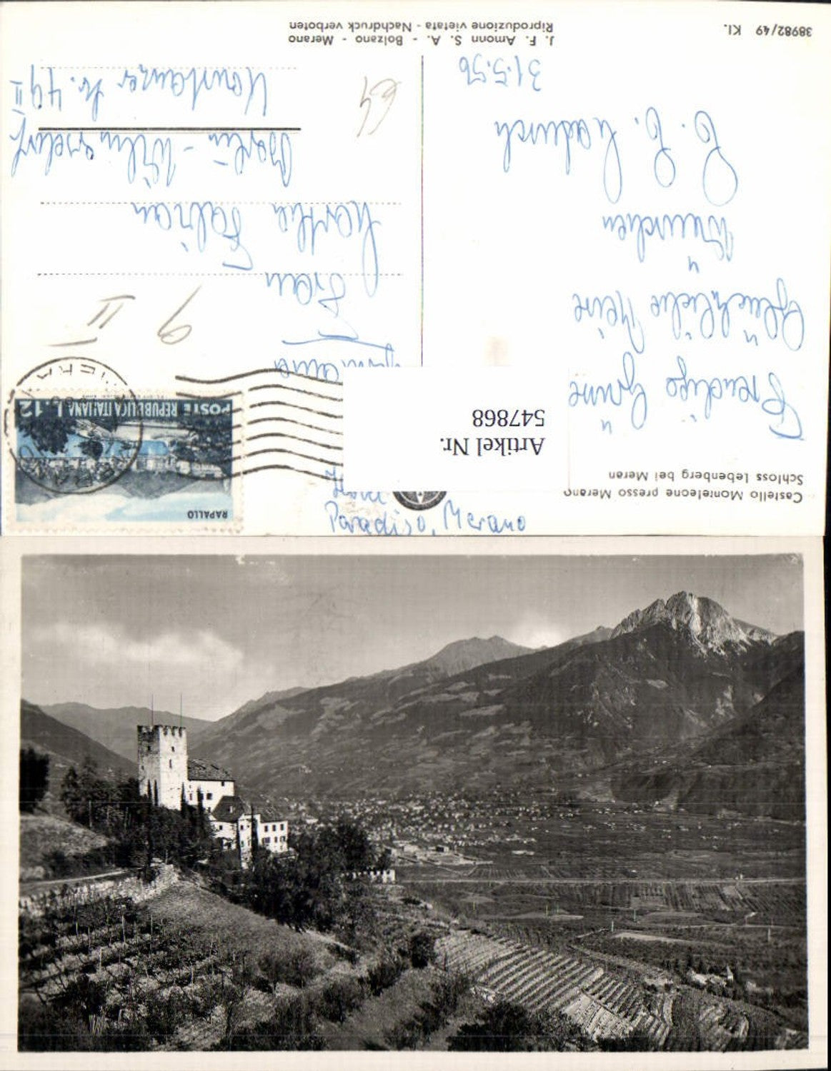 Alte Ansichtskarte – Old Postcard