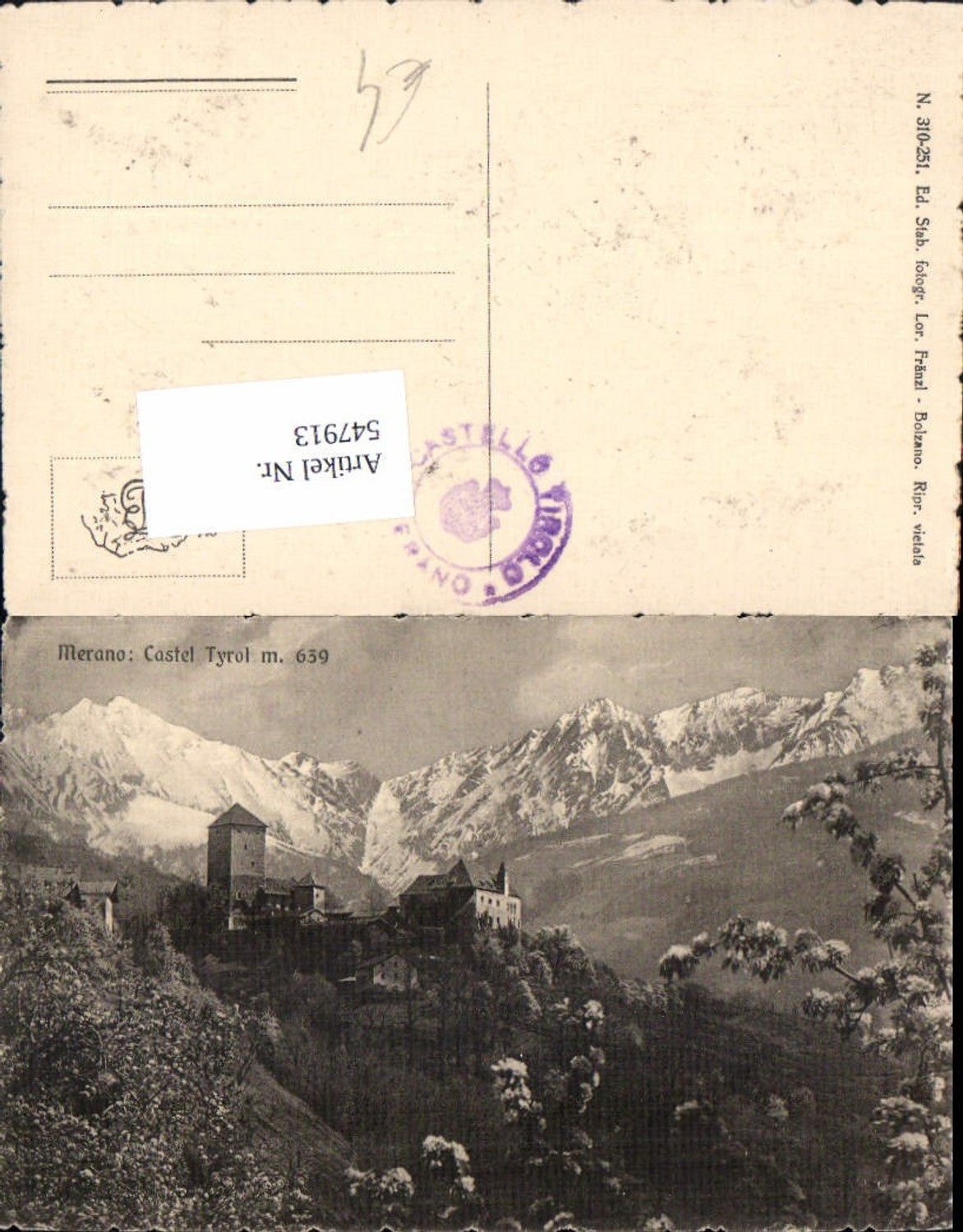 Alte Ansichtskarte – Old Postcard