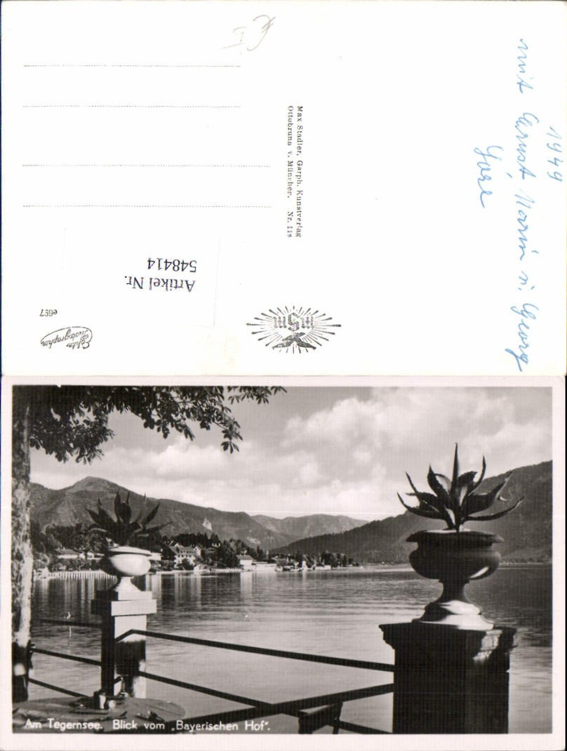 548414,Rottach Egern Tegernsee Blick v. Bayerischen Hof
