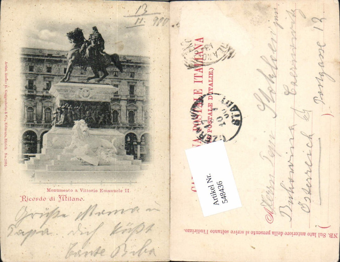 Alte Ansichtskarte – Old Postcard