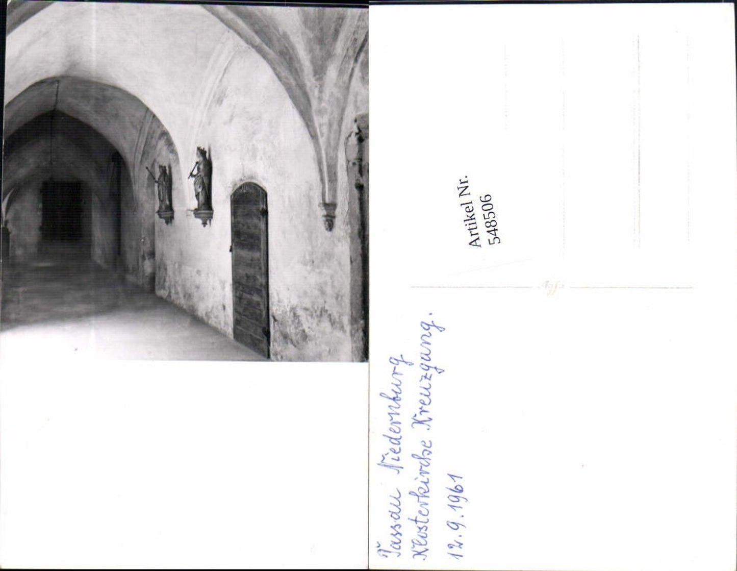 548506,Passau tolle Foto-AK Niedernburg Klosterkirche
