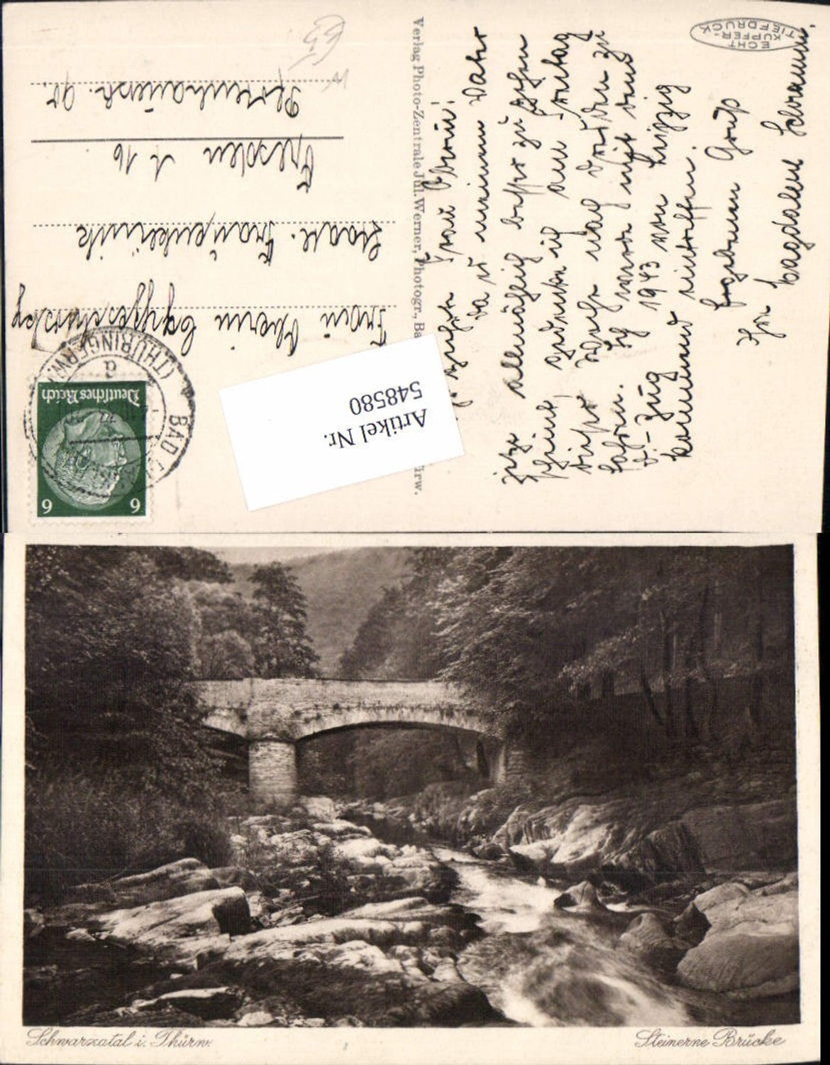 548580, Schwarzburg Schwarzatal Stone Bridge