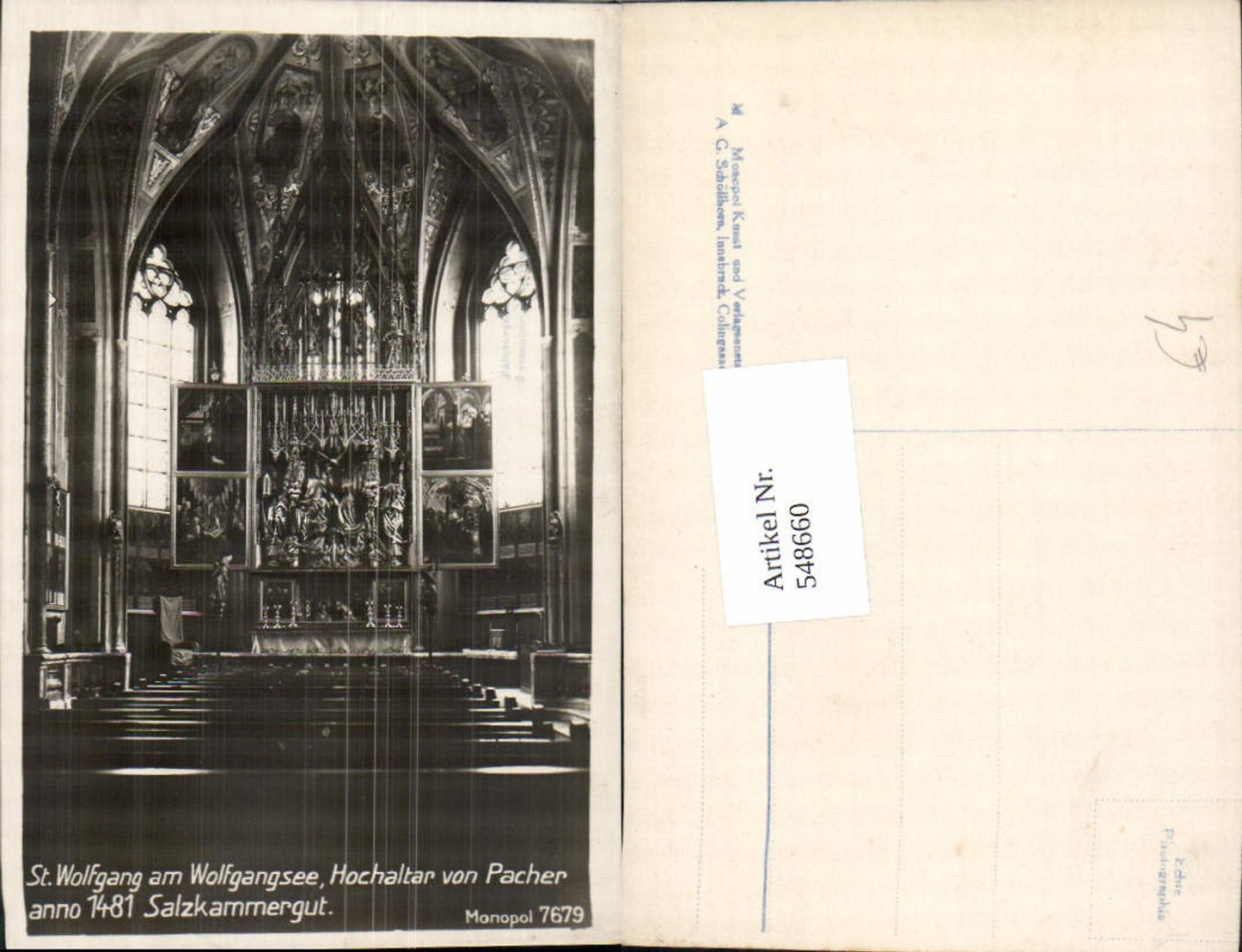 548660,St. Wolfgang am Wolfgangsee Pacher Altar Kirche
