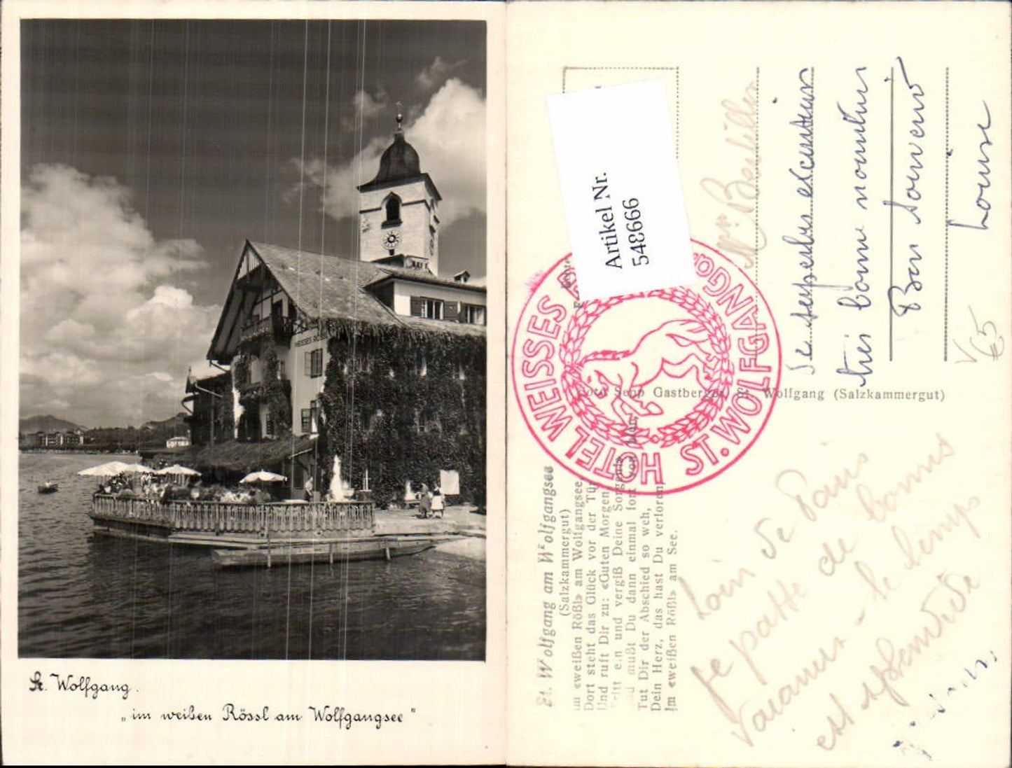 548666,St. Wolfgang am Wolfgangsee Weißes Rössl pub Gastberger