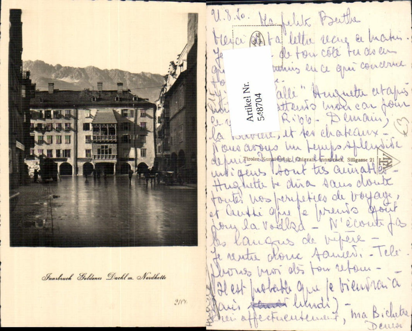 Alte Ansichtskarte – Old Postcard