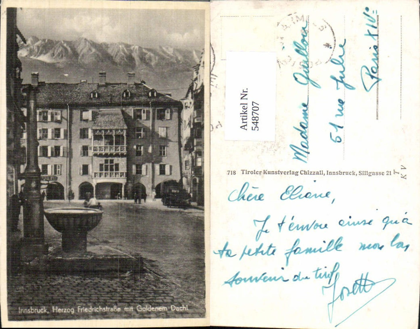 Alte Ansichtskarte – Old Postcard