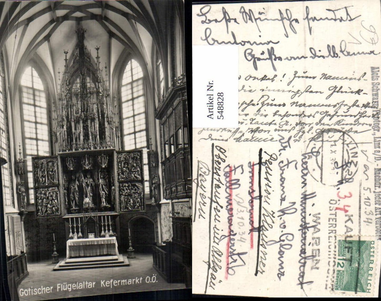 548828,Kefermarkt Gotik Gotischer Flügelaltar pub Alois Schwarz