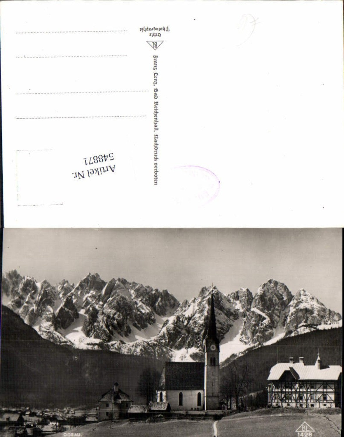 548871,Foto-AK Gosau Ortsansicht