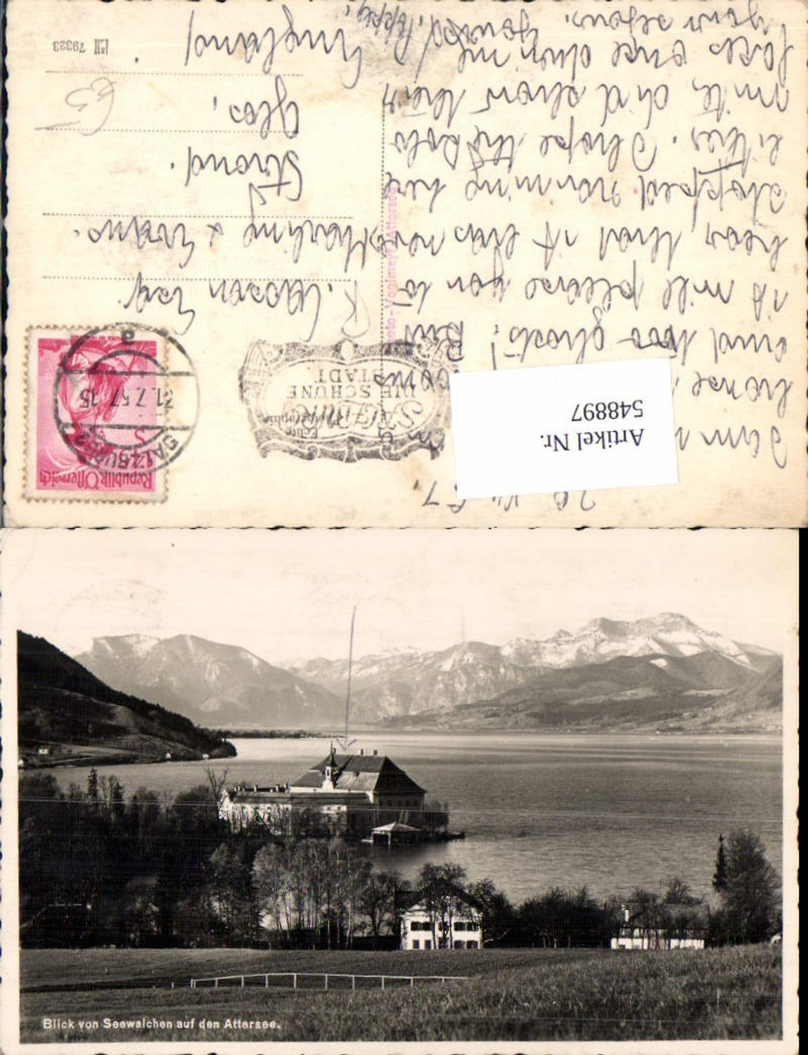 548897,Foto-AK Seewalchen am Attersee pub Voglmayr