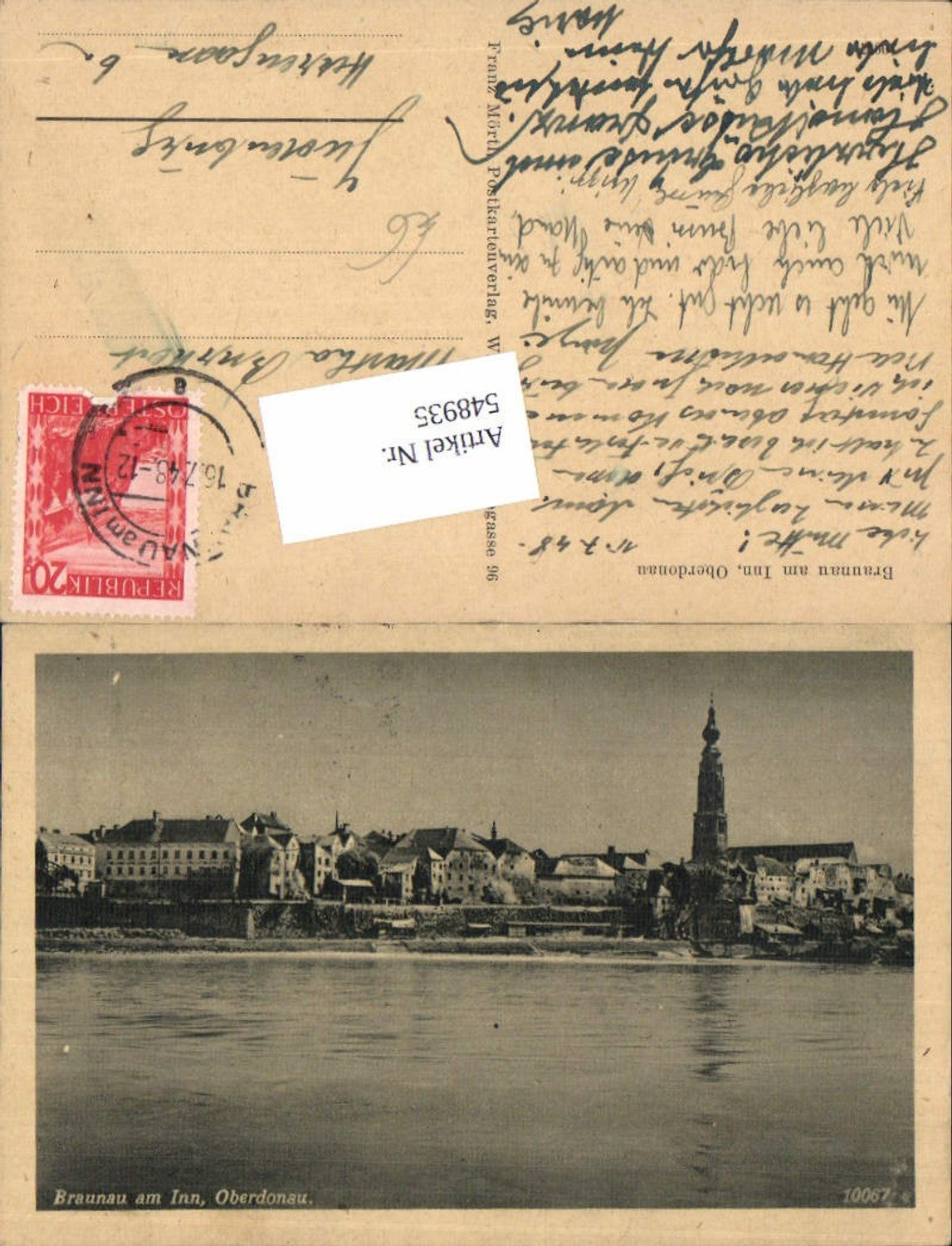 548935,tolle Foto-AK Braunau am Inn Partie