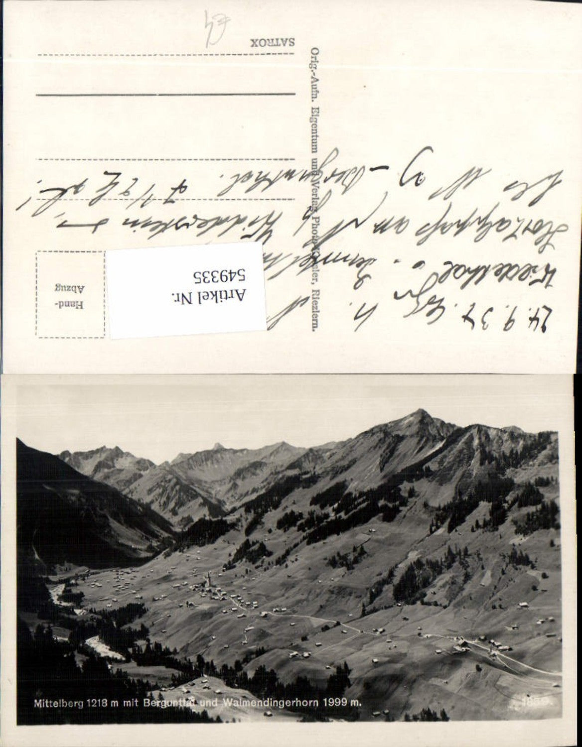 Alte Ansichtskarte – Old Postcard