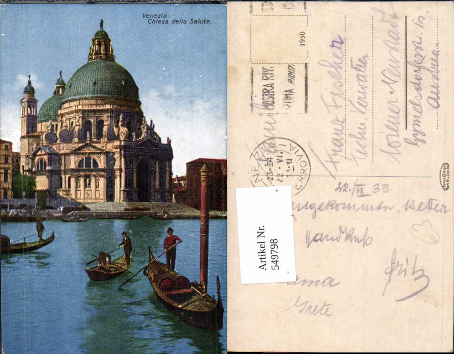 Alte Ansichtskarte – Old Postcard