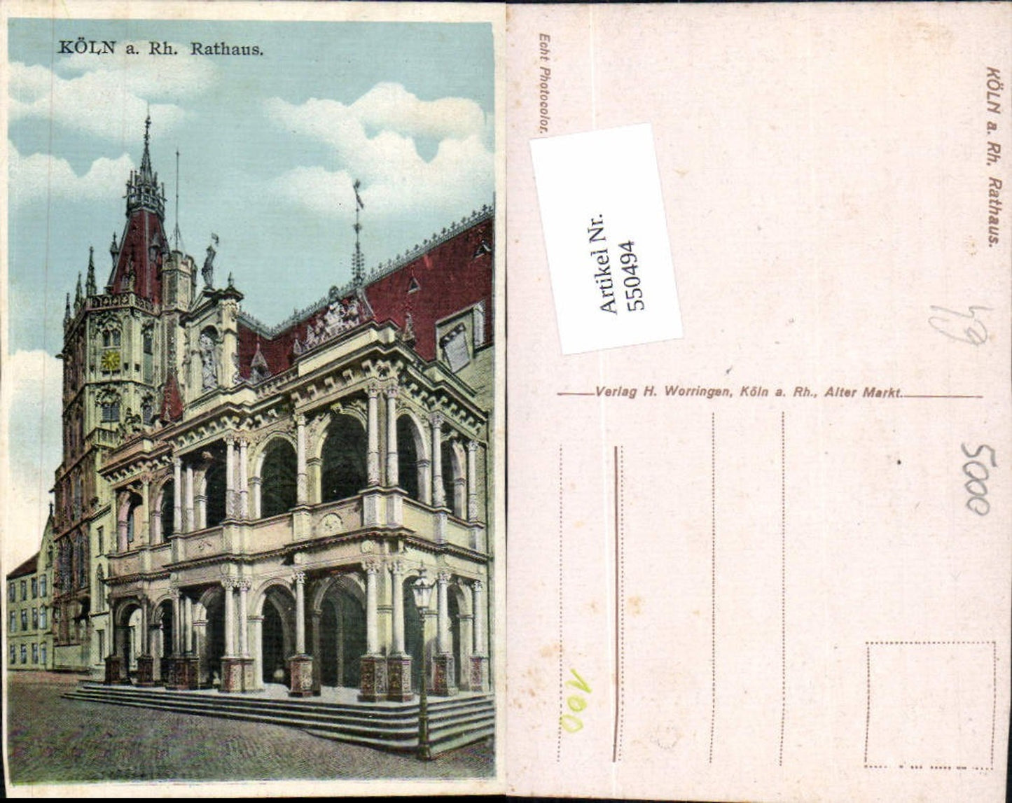 550494,Köln am Rhein Rathaus