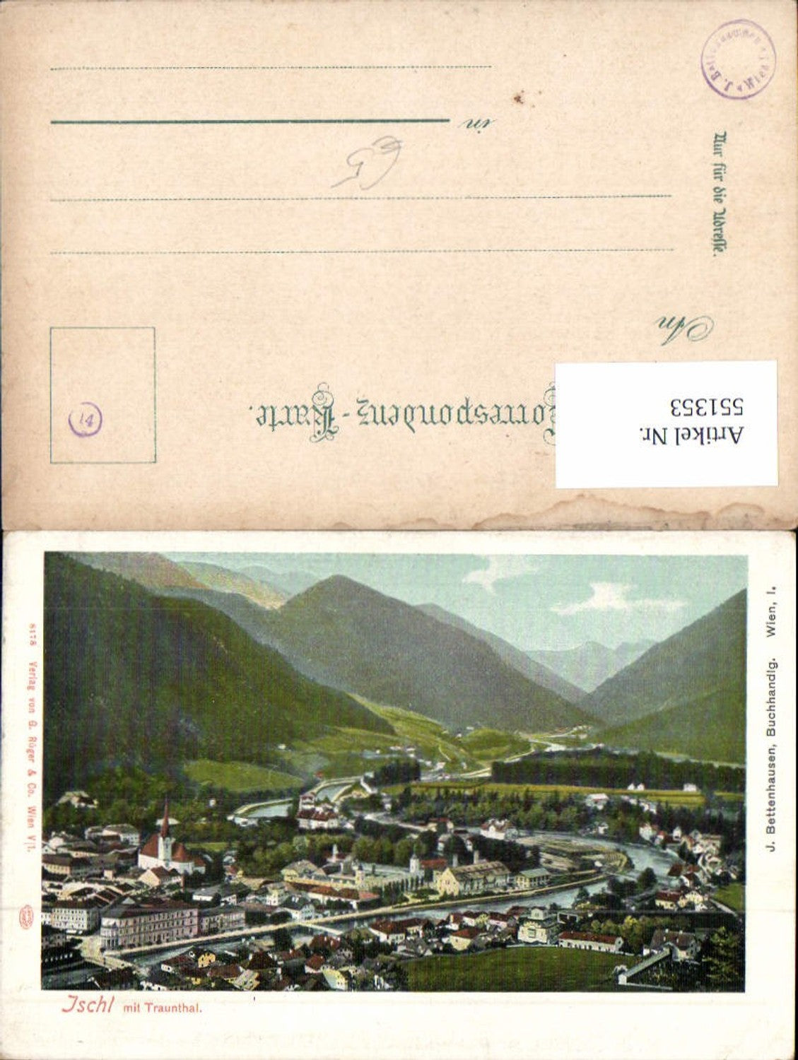 551353,Bad Ischl Salzkammergut m. Traunthal 1900