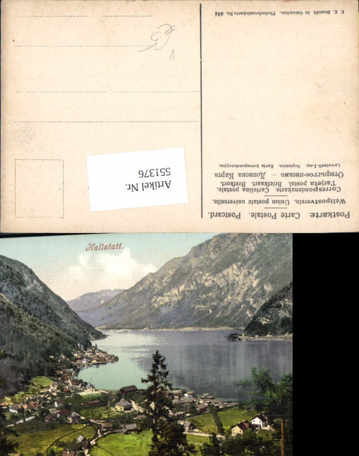 551376,Hallstatt am Hallstättersee pub Brandt 484