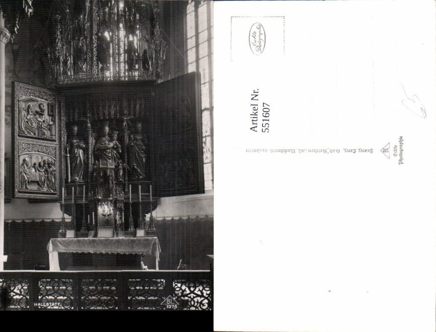 551607,Hallstatt Kirche Altar