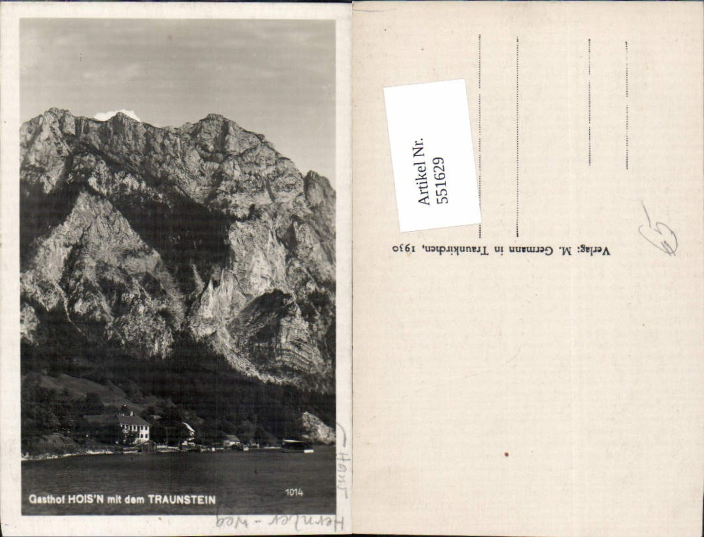 551629,Bad Ischl Gasthaus Hoisn Traunstein