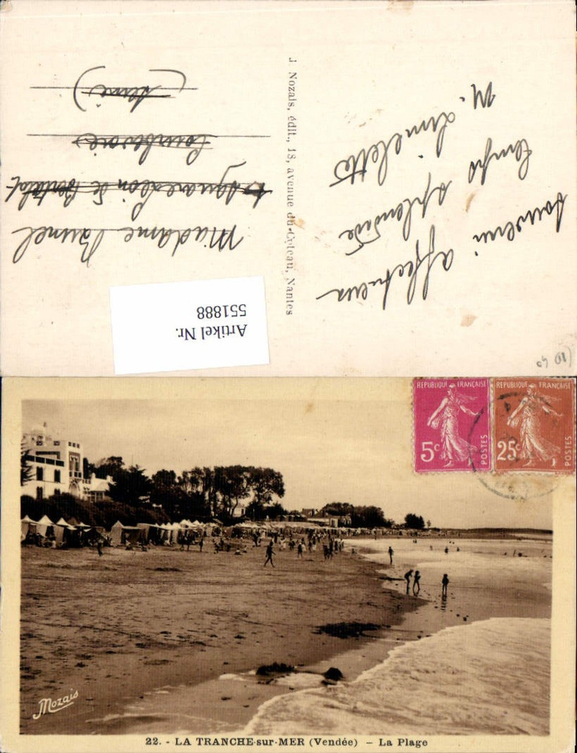 551888,France La Tranche sur Mer Vendee Strandleben