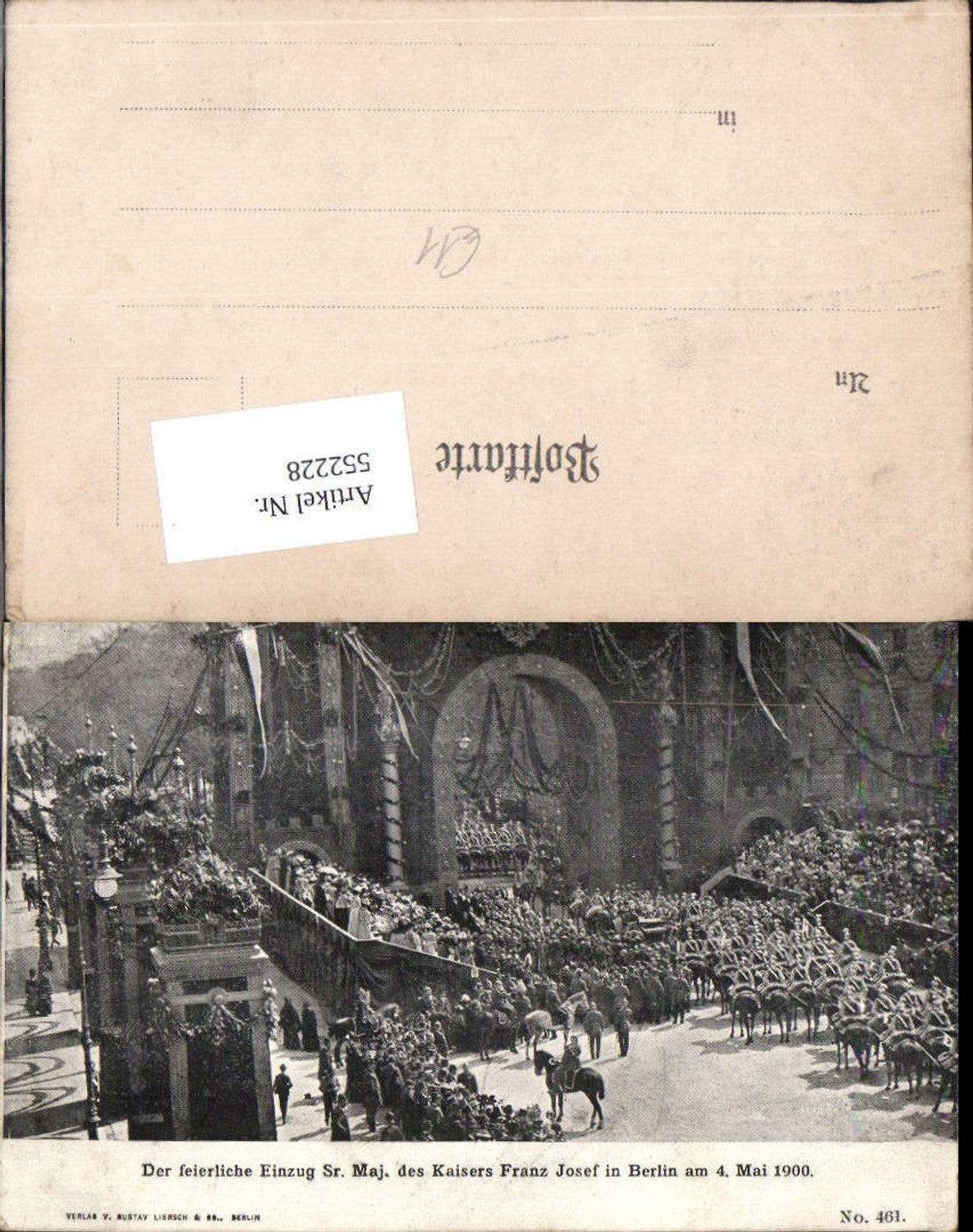 552228,Adel Monarchie Kaiser Franz Josef in Berlin 1900