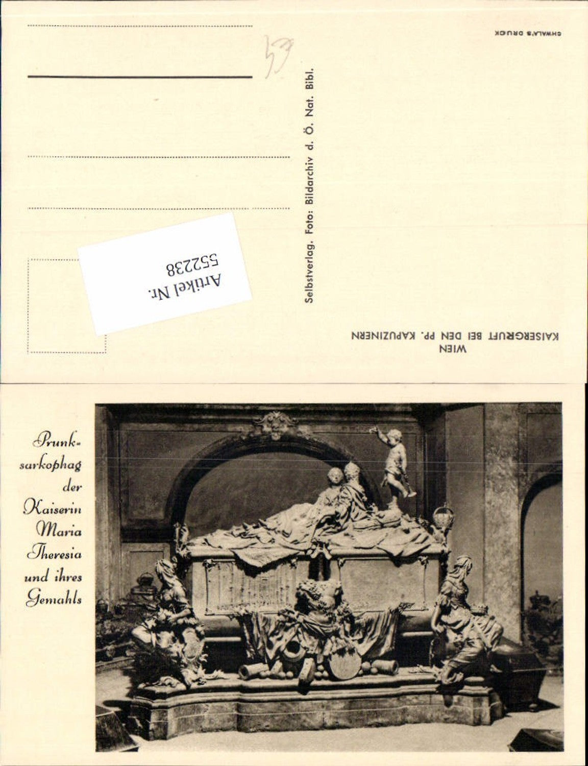 552238,Adel Sarkophag Tod Kaiserin Maria Theresia Gruft Tod