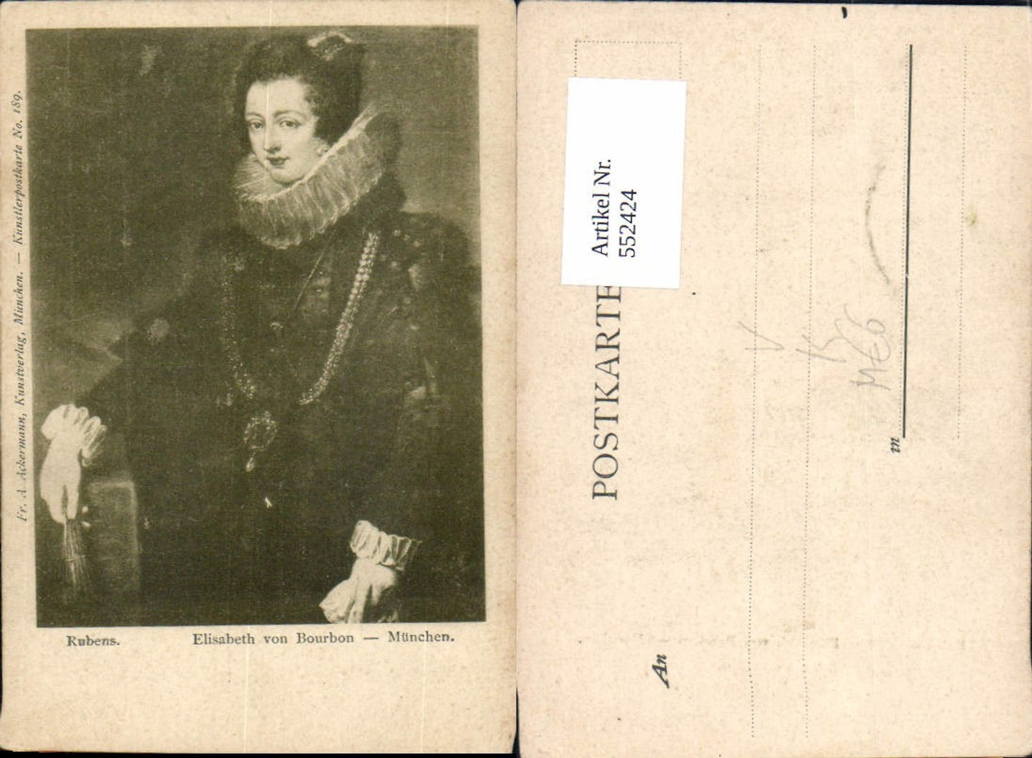552424,Rubens Elisabeth von Bourbon pub Ackermann 189